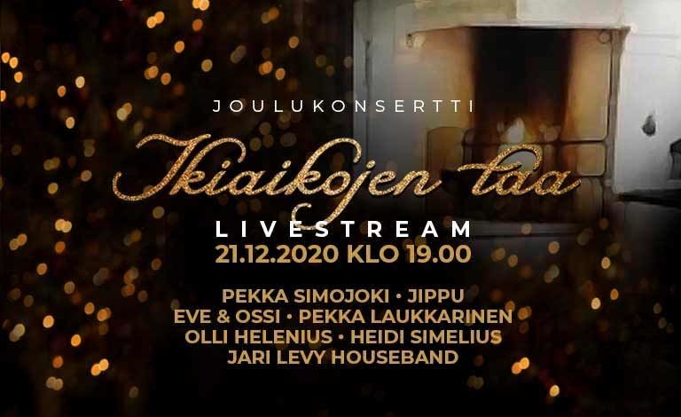 Ikiaikojen taa − joulukonsertti livestriiminä